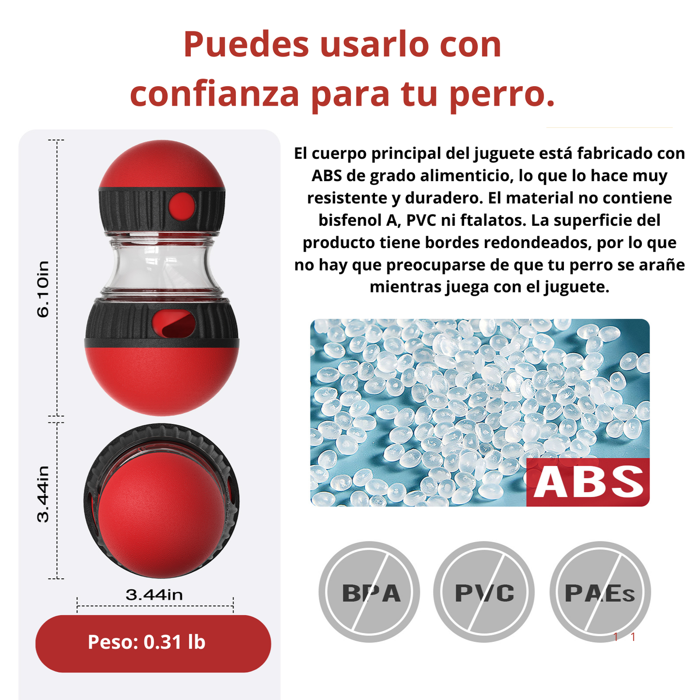 PawJoy™ – Juguete interactivo dispensador de premios para perros